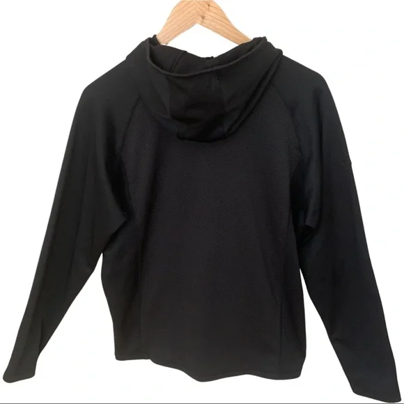 COLUMBIA Titanium Full Zip Black Hooded Jacket Stretch Athletic Size Large - Picture 15 of 16